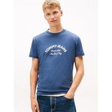Tommy Hilfiger TJM Regular Center Arch S/S T-shirt, L, DM0DM22328, Gece Mavisi, Erkek