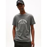 Tommy Hilfiger TJM Regular Center SS T-shirt, S, DM0DM22328, Siyah, Erkek
