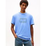 Tommy Hilfiger TJM Regular Fit Center T-shirt Açık Mavi, M, DM0DM22317, Açık Mavi, Erkek