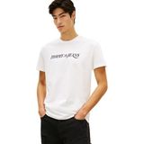 Tommy Hilfiger TJM Regular Fit Vintage T-shirt, S, DM0DM22548, Ekru, Erkek