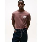 Tommy Hilfiger TJM Regular Sign Backprint T-shirt, XL, DM0DM22321, Koyu Ceviz, Erkek