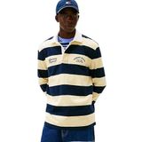 Tommy Hilfiger TJM Relaxed Fit Stripe Grafik Detaylı Polo Yaka T-shirt, L, DM0DM22351, Limon Sarısı, Erkek