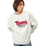 TOMMY HILFIGER TJM RLX BOUCLE FNT PLY CNCK EXT Erkek Sweatshirt, Gri, S