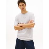 Tommy Hilfiger tjm rlx linear logo tee ext Erkek T-Shirts helium S
