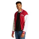 Tommy Hilfiger tjm rlx varsity baseball sweater Erkek Sweatshirt Red Hot S