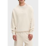 Tommy Hilfiger TJM RLX WAFFLE SCRIPT CREW Sweatshirt, XL, DM0DM21622, Krem, erkek