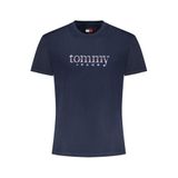TOMMY HILFIGER TJM SLIM ENTRY DNA SS T EXT Erkek T-shirt, Dark Night Navy, XL