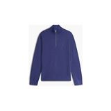 Tommy Hilfiger Tjm Slim Essential Light ¼ Zip Kazak - Mavi - XL