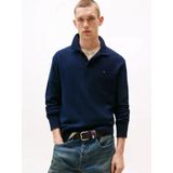 Tommy Hilfiger Tjm Slım Essentıal Polo Sweater Erkek Mavi Kazak - Dm0dm20304
