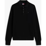 Tommy Hilfiger Tjm Slım Essentıal Polo Sweater Erkek Siyah Kazak - DM0DM20304 - XL