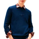 TOMMY HILFIGER TJM SLIM TNL LINEAR SWEATER Erkek Kazak, Dark Night Navy Tonal, L