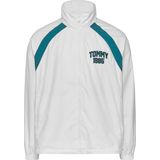 Tommy Hilfiger tjm varsity college track jacket Erkek Ceket white S