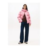 Tommy Hilfiger TJW Alaska Grid Kısa Kuş Tüyü Kadın Pembe Mont DW0DW21624THC