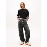 Tommy Hilfiger TJW Armalı Kutu Kesim Kadın Siyah T-shirt DW0DW22202BDS