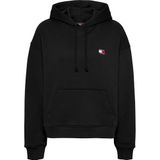 Tommy Hilfiger TJW BXY BADGE HOODIE EXT Kadın Kapüşonlu Sweatshirt Black XS