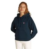Tommy Hilfiger TJW BXY BADGE HOODIE EXT Kadın Kapüşonlu Sweatshirt Dark Night Navy L