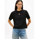Tommy Hilfiger tjw bxy badge tee ext Kadın T-Shirts black XS