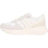 Tommy Hilfiger Tjw Cleated Runner Suede Mix Kadın Spor Ayakkabı, Stratus Grey, 37