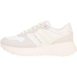 Tommy Hilfiger Tjw Cleated Runner Suede Mix Kadın Spor Ayakkabı, Stratus Grey, 38
