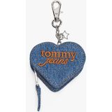 Tommy Hilfiger Tjw Cool Denim Kalp Şekilli Bozuk Para Kadın Denim Cüzdan AW0AW185951A7 - OS
