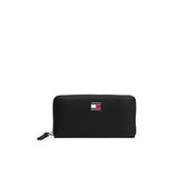 TOMMY HILFIGER TJW COOL LARGE ZA Kadın Cüzdan, Siyah, Tek Beden