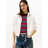 Tommy Hilfiger TJW Cozy Script Hırka, S, DW0DW22029, Kırık Beyaz, Kadın