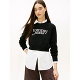 Tommy Hilfiger TJW CROP CHENILLE SCRIPT SWEATER Kazak Kadın