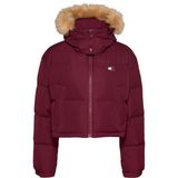 Tommy Hilfiger tjw crp alaska faux fur hood Kadın Ceket deep rouge XL