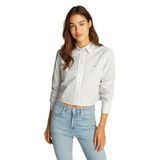 Tommy Hilfiger tjw crp rlx poplin shirt Kadın Shirt Ecru XL