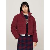 Tommy Hilfiger Tjw Crp Teddy Essentıal Puffer Mont - Bordo - XL