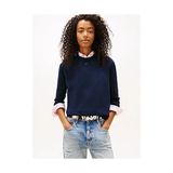 Tommy Hilfiger Tjw Essential Bisiklet Yaka Kazak - Mavi