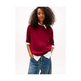Tommy Hilfiger Tjw Essential Bisiklet Yaka Kazak - Vişne