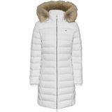 Tommy Hilfiger Tjw Essential Hooded Down Coat Beyaz Kadın Mont