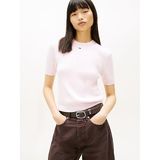 Tommy Hilfiger TJW Essential SS Kazak, L, DW0DW19336, Açık Pembe, Kadın