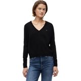 TOMMY HILFIGER TJW ESSENTIAL VNECK SWEATER EXT Kadın Kazak, Black, M