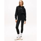 Tommy Hilfiger Tjw Gümüş Rengi Yazı Baskılı Kadın Siyah Çorap DW0DW21830BDS