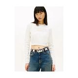 Tommy Hilfiger Tjw Kadın Crop Chenille Script Beyaz Kazak - XS