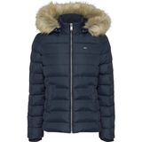 Tommy Hilfiger Tjw Kadın Lacivert Kapüşonlu Şişme Mont L Beden Konforlu ve Şık Tasarım - Blue