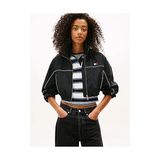 Tommy Hilfiger Tjw Kadın Naylon Crop Ceket - S - Siyah
