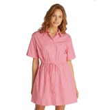 Tommy Hilfiger tjw mini stripe shirt dress Kadın Elbise Amour/Stripe L