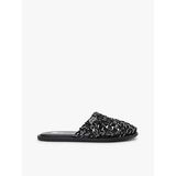 Tommy Hilfiger TJW Mule Rope Casual Ayakkabı, 37, EN0EN02953, Siyah, Kadın