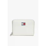 Tommy Hilfiger Tjw Must Orta Boy Fermuarlı Kadın Beyaz Cüzdan Aw0aw18090ybı