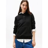 Tommy Hilfiger TJW Normal Kesim Linear Kapüşonlu Kadın Siyah Kazak DW0DW21963BDS
