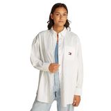 Tommy Hilfiger tjw ovs badge oxford shirt ext Kadın Shirt Ecru M