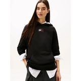 Tommy Hilfiger Tjw Rahat Kesim Parti Bayraklı Kadın Siyah Kazak DW0DW21605BDS - XS