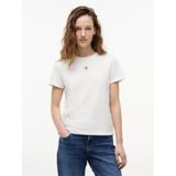 Tommy Hilfiger tjw reg us linear ss tee Kadın T-Shirts ecru M