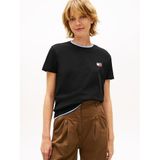 Tommy Hilfiger tjw reg wavy flag ss tee ext Kadın T-Shirts black S