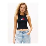 Tommy Hilfiger TJW RIB RACER TANK Kadın Siyah Kazak DW0DW20975BDS