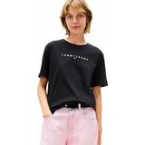 Tommy Hilfiger tjw rlx color linear ss tee ext Kadın T-Shirts black M