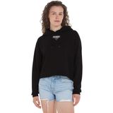 Tommy Hilfiger Tjw Rlx Essential Logo Hoodie Siyah Kadın Sweatshirt